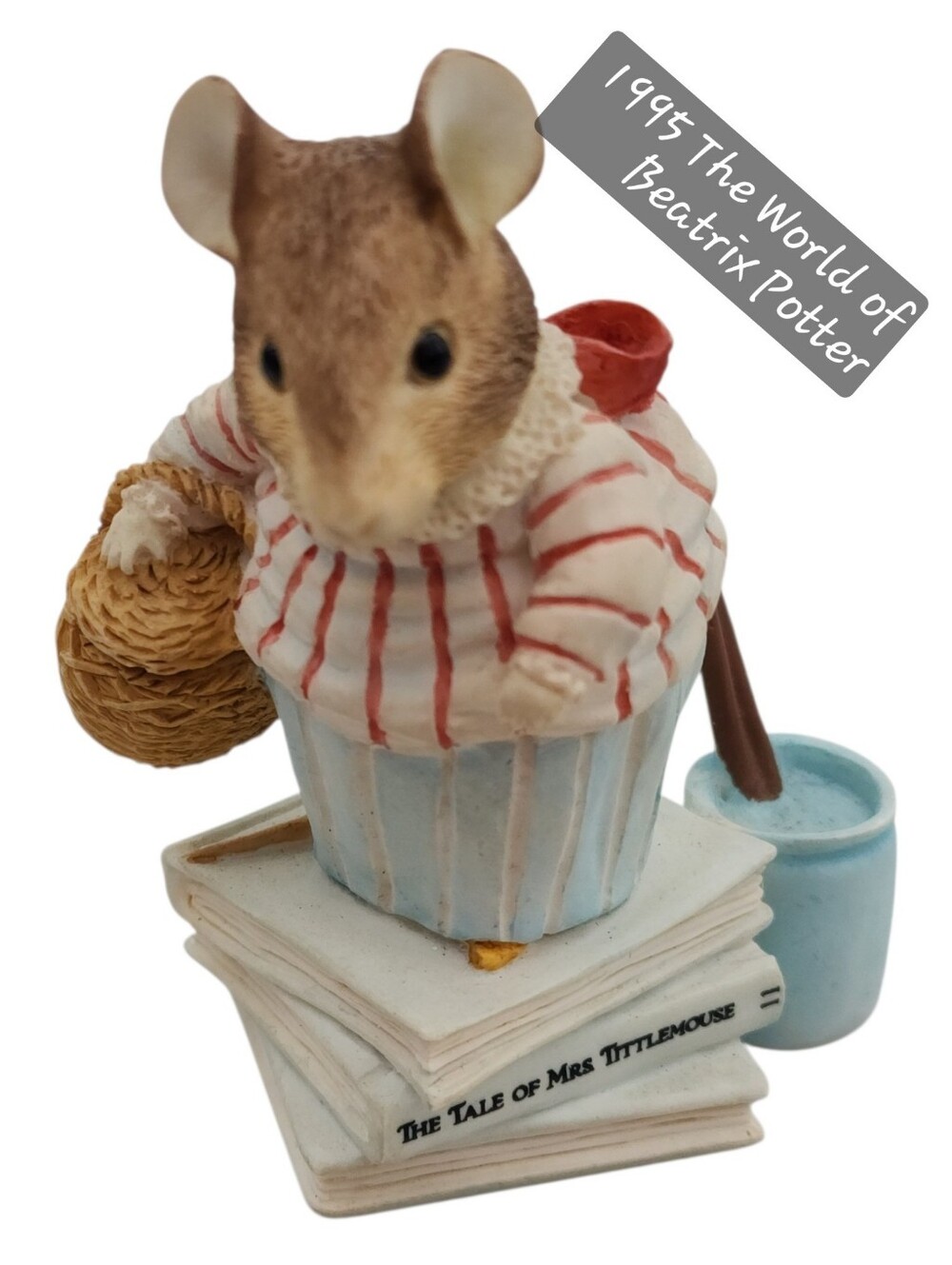 Vintage 1995 Beatrix Potter Mrs. Tittlemouse Figurine #268682 FW&Co On Books